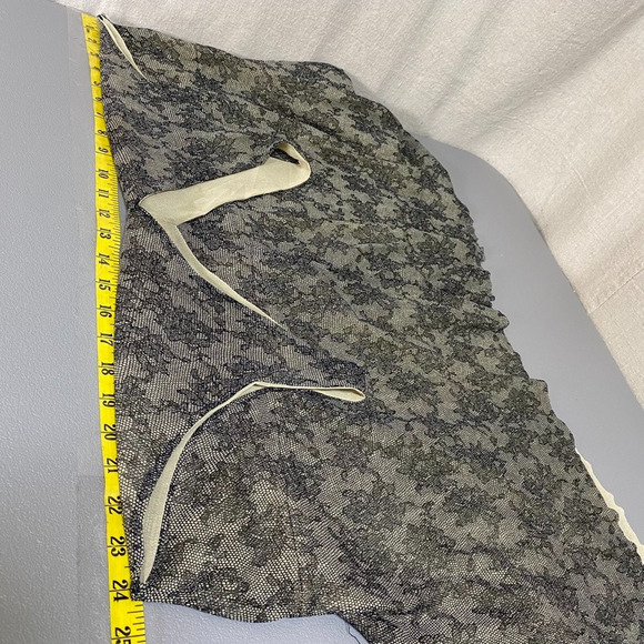 MIchael Kors Womens Babydoll Whimsigoth Top Size XL Asymmetric Witchy Oversized - Picture 8 of 10